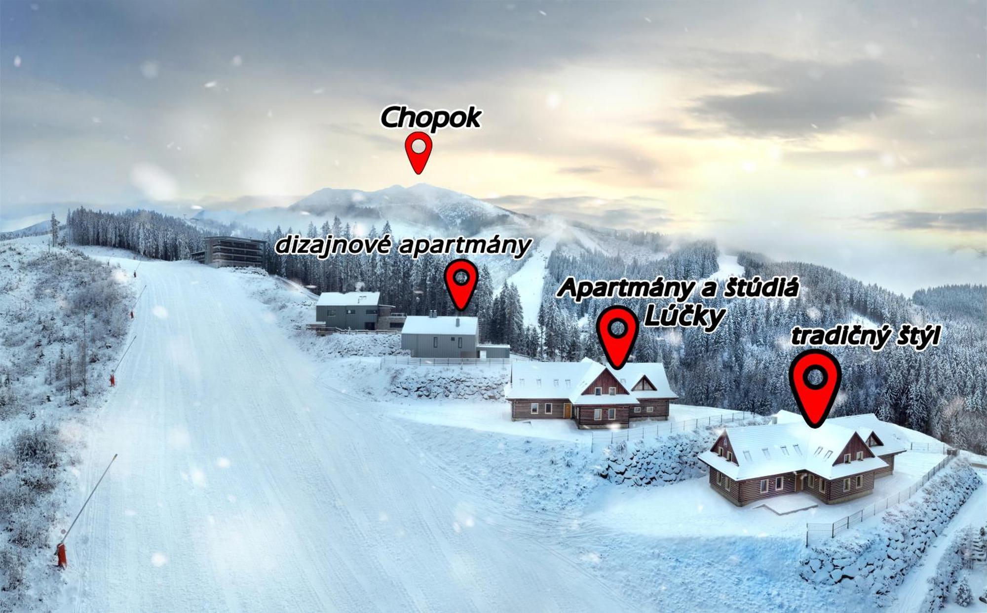 Apartmany A Studia Lucky, Ski-In Ski-Out ,Chopok Jasna, Demaenovska Dolina エクステリア 写真